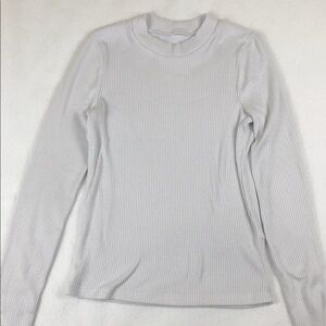 Abercrombie Kids Mock Nevk Ribbed Long Sleeve Top (K1)